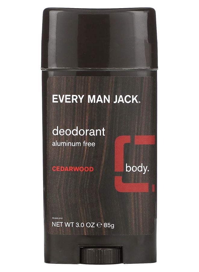 Every Man Jack Deodorant Aluminum Free Cedarwood 3 oz (85 g) 