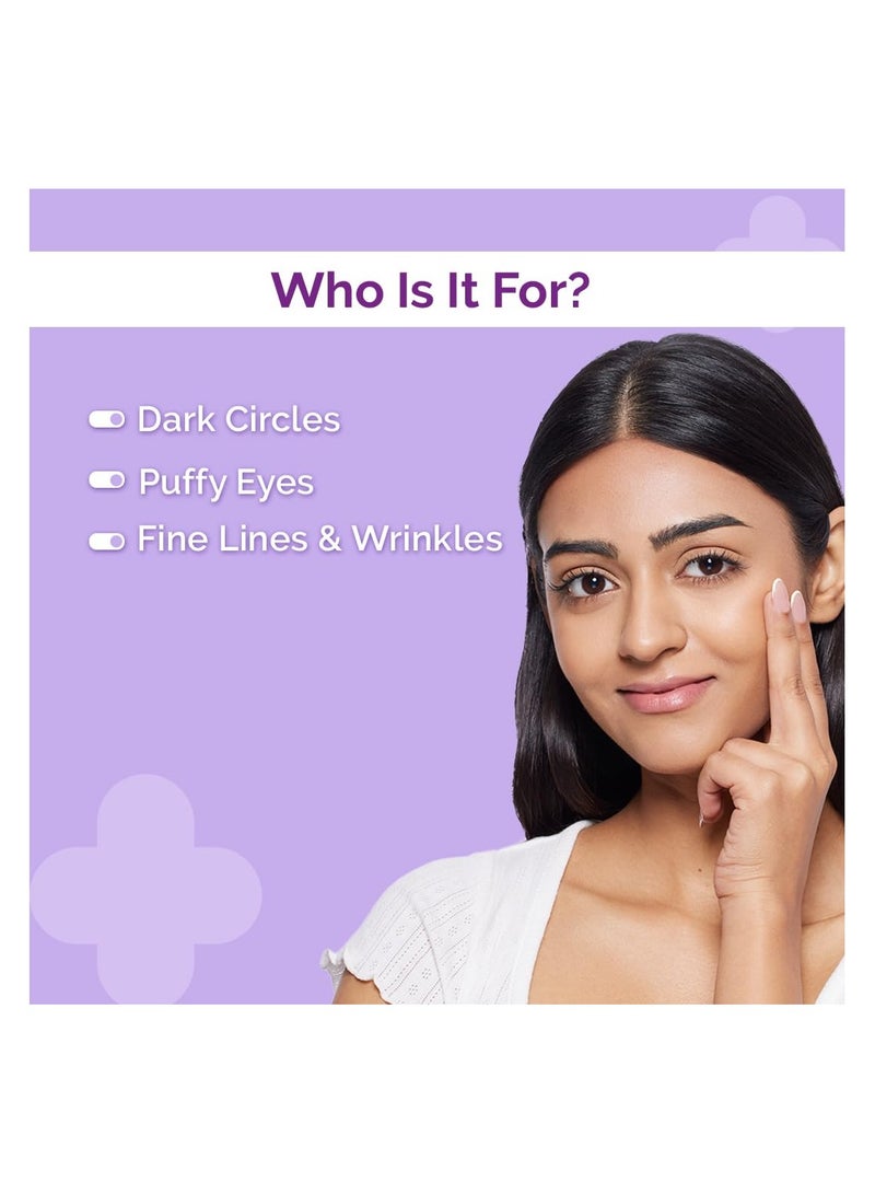 THE derma Co كريم إصلاح تحت العين من ديرما كو. ببتيد الحلزون 96 مع مخاط الحلزون ومركب الببتيد للهالات السوداء والانتفاخ - 15 جرام - Image 3