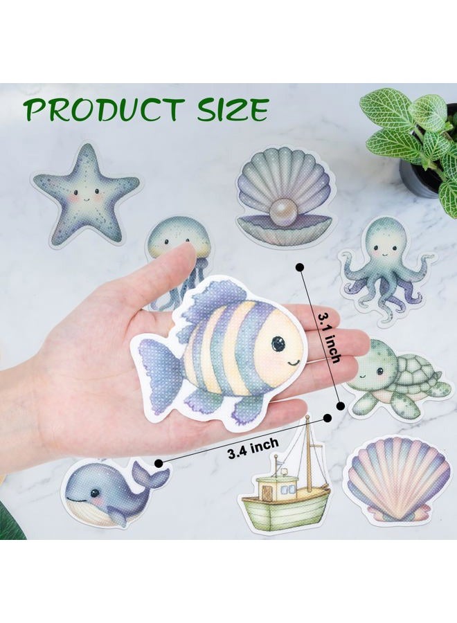 Giftormous Bathtub Non-Slip Stickers for Shower - 20 PCS Large Cute Sea Creature Shower Floor Anti-Slip Grips Stickers with Scraper for Kids Bath Tub, Bathroom Non Slip Stickers for Slippery Shower Floor Decor - Image 4