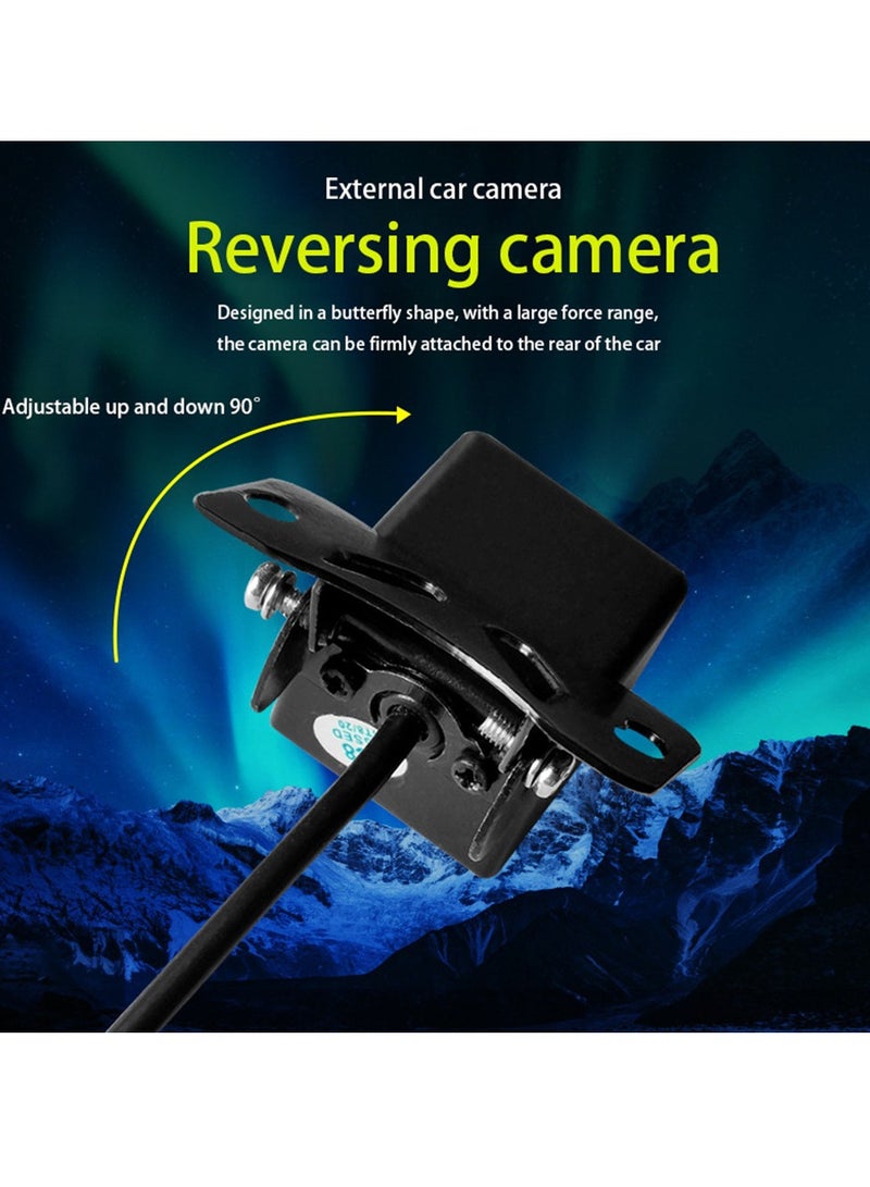 AROAQ Car Backup Camera, Ip68 Waterproof Great Night Vision, Hd Reversing Camera With Light, Reverse Auto Back Up Car Camera For All Vehicles, (Round Shape) Black  - Image 3