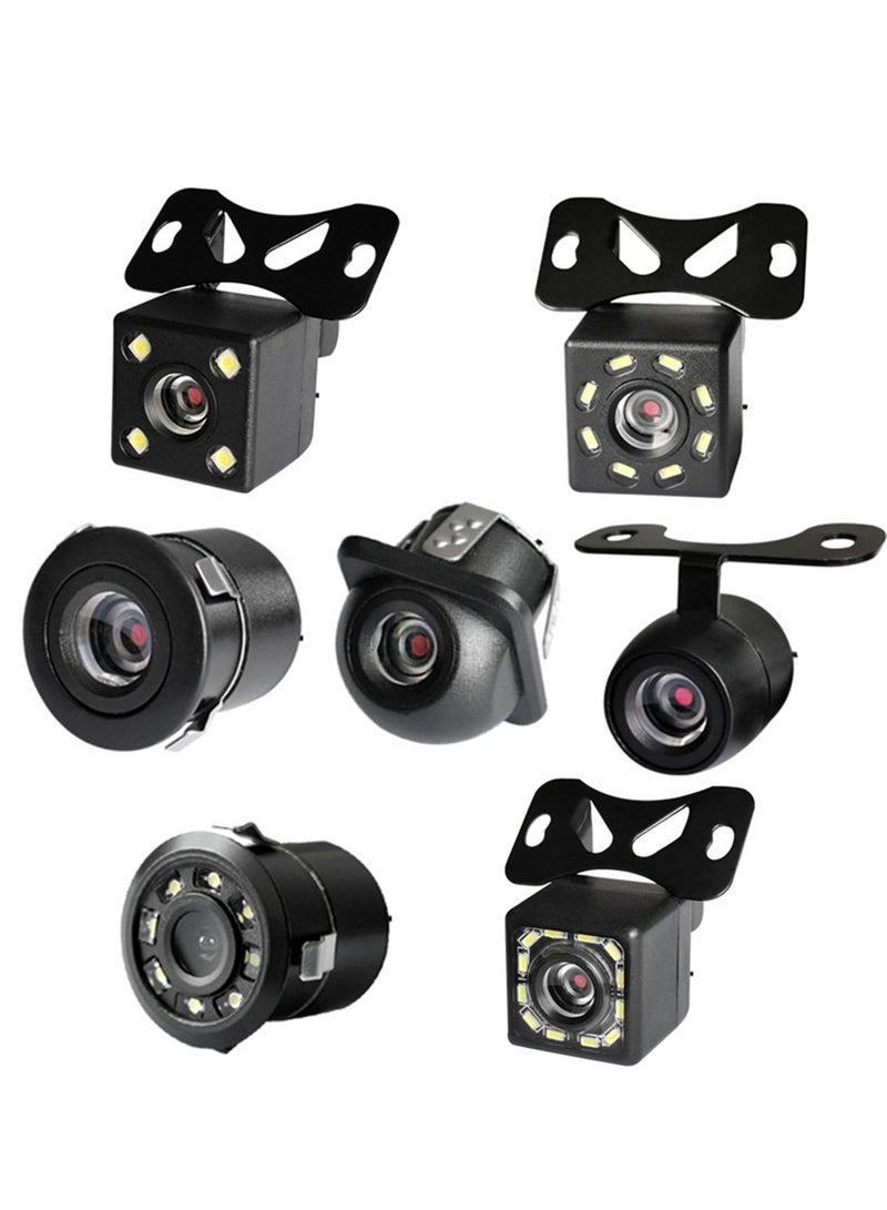 AROAQ Car Backup Camera, Ip68 Waterproof Great Night Vision, Hd Reversing Camera With Light, Reverse Auto Back Up Car Camera For All Vehicles, (Round Shape) Black  - Image 2