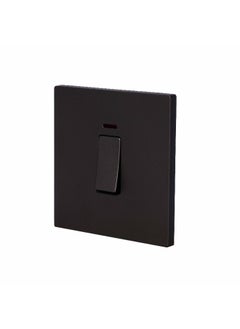 Donmarco Ultra Thin 20A Switch – High Capacity, Ultra Thin Premium Plastic Material, Modern & Durable, Fire-Resistant Electric Switch, 15-Year Warranty, Wall Switch for Home and Office (Matt Black)  - Image 1