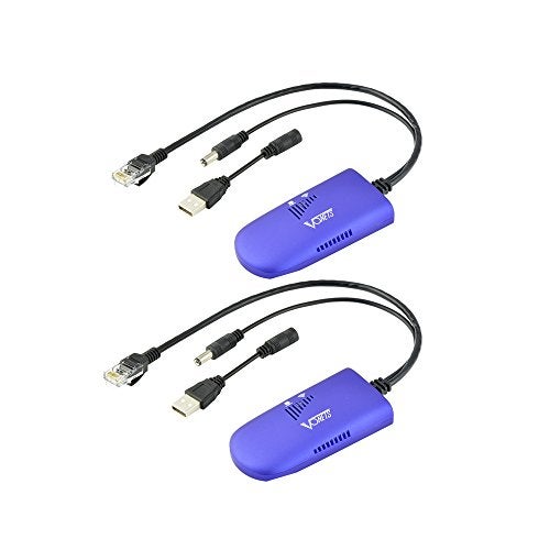 VONETS Industrial Mini 2.4GHz WiFi Bridge/Repeater/Hotspot Extender/WiFi to Wired/AP Signal Booster with 1 RJ45 Male (10/100Mbps) DC/USB Powered for DVR PLC Network Printer VAP11G-300(Two Units) - Image 1