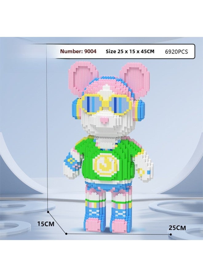 Toy/puzzle Category Building Blocks/figurines Subcategory Construction Toys Age Range Years Gender Unisex Material Plastic Theme-Color:9004 DJ Green Clothes 45cm - Image 1