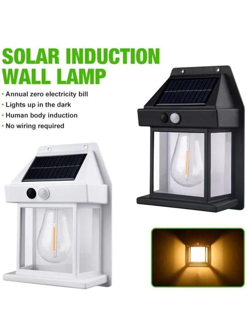 Outdoor Solar Wall Lights Wireless Dusk to Dawn with Motion Sensor 3 Lighting Modes Waterproof Exterior Lighting for Front Door Entrance Garden Durable Plastic Design - Image 3
