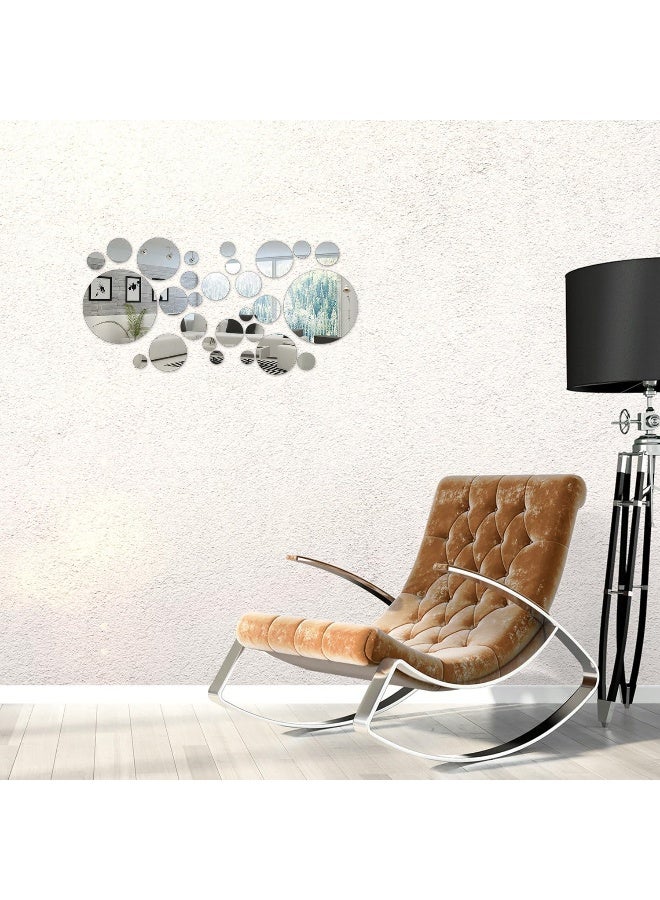 TPGP Removable Acrylic Mirror Setting Wall Sticker Decal for Home Living Room Bedroom Decor (Small Size)  - Image 5