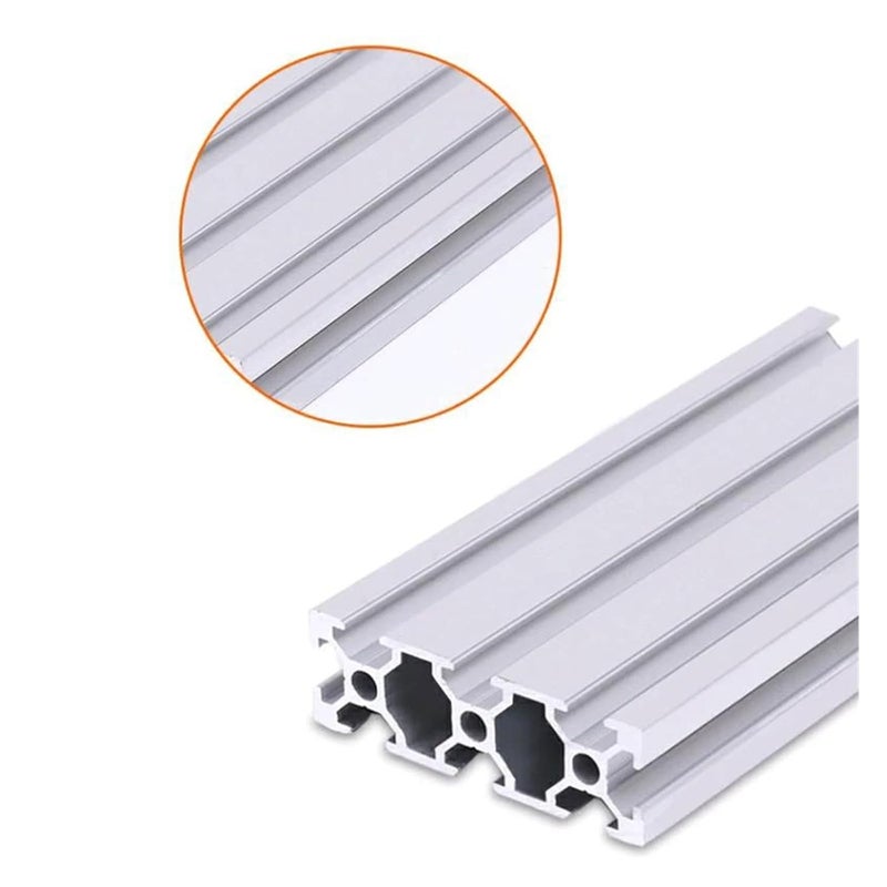RAHBI 3D Printer Parts 2pcs 2060 V-Slot Aluminum Profile 1m European Standard Anodized Linear Rail Aluminum Profile Extrusion 2060 CNC Leisurely(Size:200mm) - Image 4