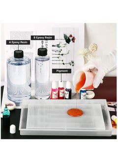 Y&D Large Tray Molds for Resin Casting, Cool Rolling Epoxy Silicone Easy to Release Rectangle Casting  - Image 2