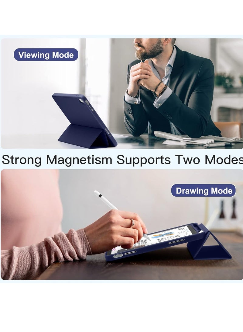 MIGOFAST - iPad 10th Generation 10.9 inch 2022 Case Flip Cover with Magnetic Closure Auto Wake/Sleep funtion having Pencil holder Slot Dark Blue - Image 1