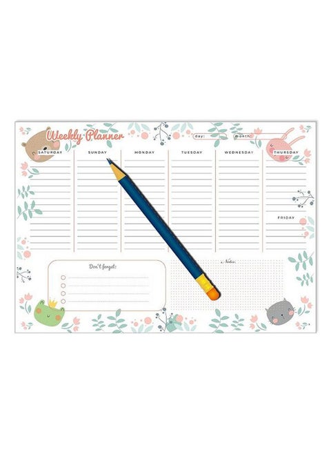 Yassin To Do Weekly Planner - A4 - 52 Sheets - No:1118