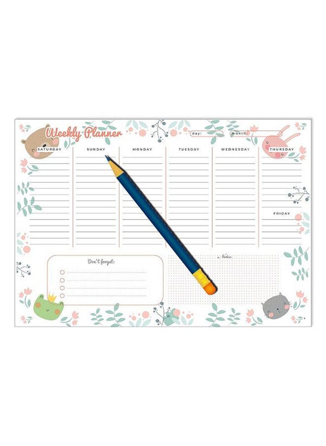 Yassin - Yassin To Do Weekly Planner - A4 - 52 Sheets - No:1118 - Image 1