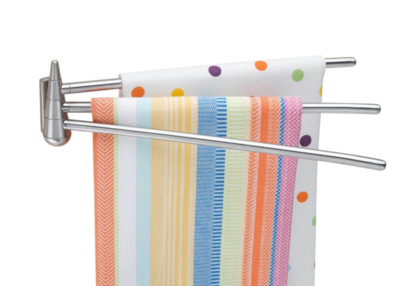 Better Houseware 2409 Magnetic Double Towel Bar, Stainless - Image 1