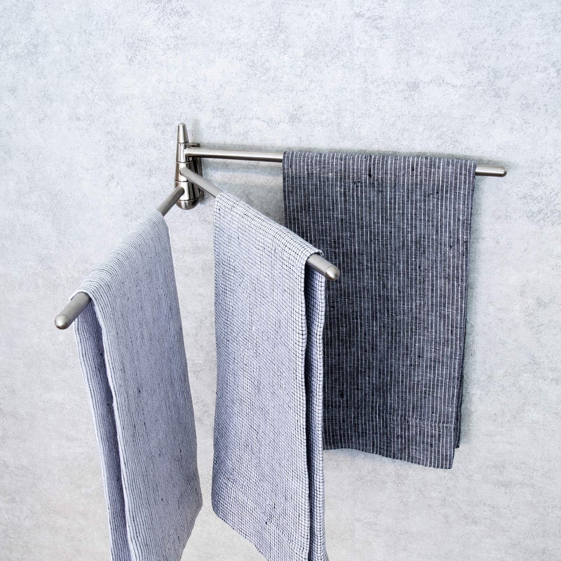 Better Houseware 2409 Magnetic Double Towel Bar, Stainless - Image 3