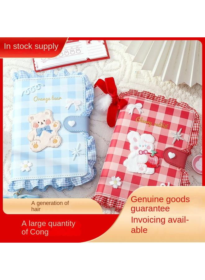 Bluejw DHZ Hand Ledger Gift Box Hand Ledger Suit Cute Girl's Heart Loose-leaf Notebook Tool Full Set Of Girl's Hand - Image 2