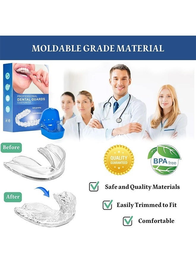 HaLunhi Mouth Guard for Clenching Teeth at Night, Night Guards for Teeth Grinding, Mouth Guard for Grinding Teeth at Night, Reusable Teeth Grinding Mouth Guard, Mouthguards for Grinding of Teeth (4 Piece Set) - Image 4