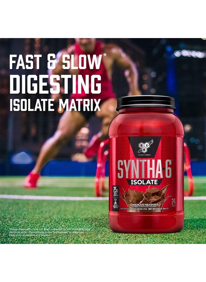 BSN - SYNTHA-6 Isolate Protein Powder, Strawberry Protein Powder with Whey Protein Isolate, Milk Protein Isolate, Flavor: Strawberry Milkshake, 48 servings - Image 1
