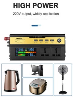 EzzySo 1200W Car Power Inverter DC 12V To AC 220V Transformer with USB Universal Socket Charger Modified Sine Wave Inverter  - Image 5