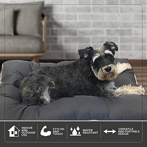 KOZI PET Store Super Snoozer Waterproof Soft and Light Dog/Cat Polyester Mattress Bed (Mattress Bed (Matters Bed (Matters Bed (Black), Small) - Image 3