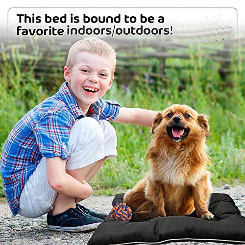 KOZI PET Store Super Snoozer Waterproof Soft and Light Dog/Cat Polyester Mattress Bed (Mattress Bed (Matters Bed (Matters Bed (Black), Small) - Image 4