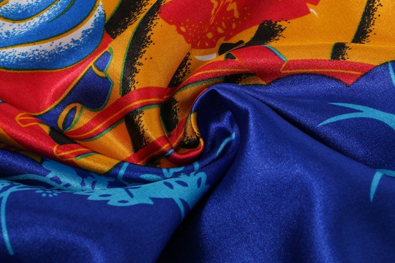 Valennia Women Long Silky Bathrobe Satin Kimono Robe Floral Printed Dressing Gown Sleepwear - Image 3