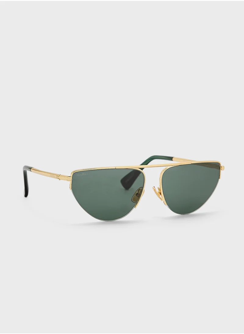 ماكس مارا Metal Shaped Sunglasses