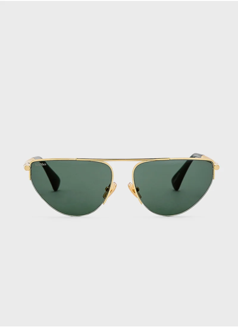 MaxMara Metal Shaped Sunglasses