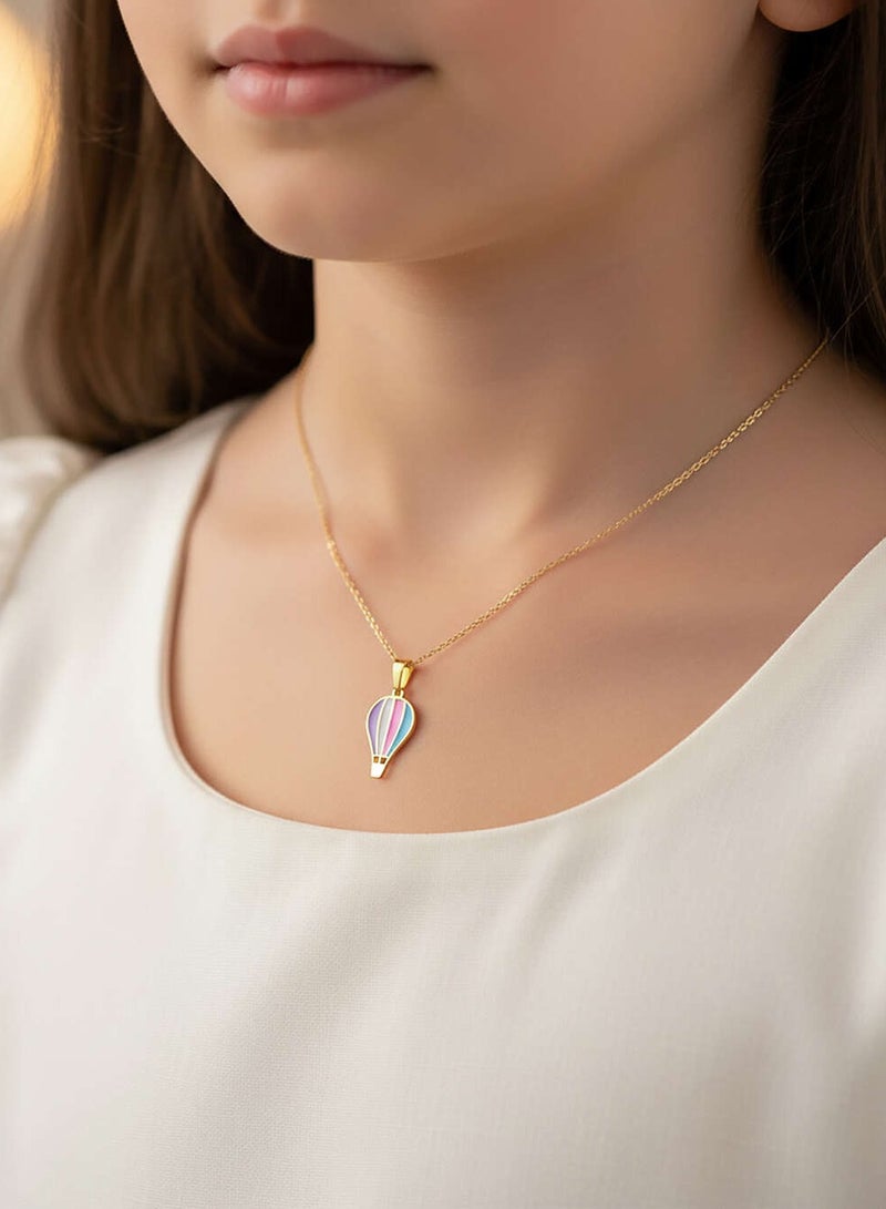 Ruby Art Gold 18K Pure Gold Pendant for girls  - 0.79          Gram - Image 3