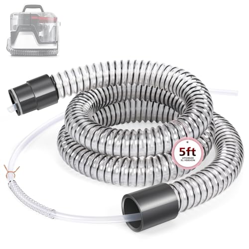 Kuflant Upgrade XL Version Extension Hose Attachment Compatible with Hoover Clean Slate Spotless Carpet Cleaner FH15000V FH11300 FH14000 FH14000V BH14000V 60 Inch Carpet Cleaner Tube Replacement Parts - Image 1