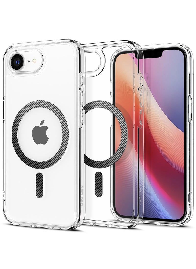 Spigen Ultra Hybrid MagFit for iPhone 16E Case Cover with MagSafe (2025) - Clear Carbon Fiber  - Image 1