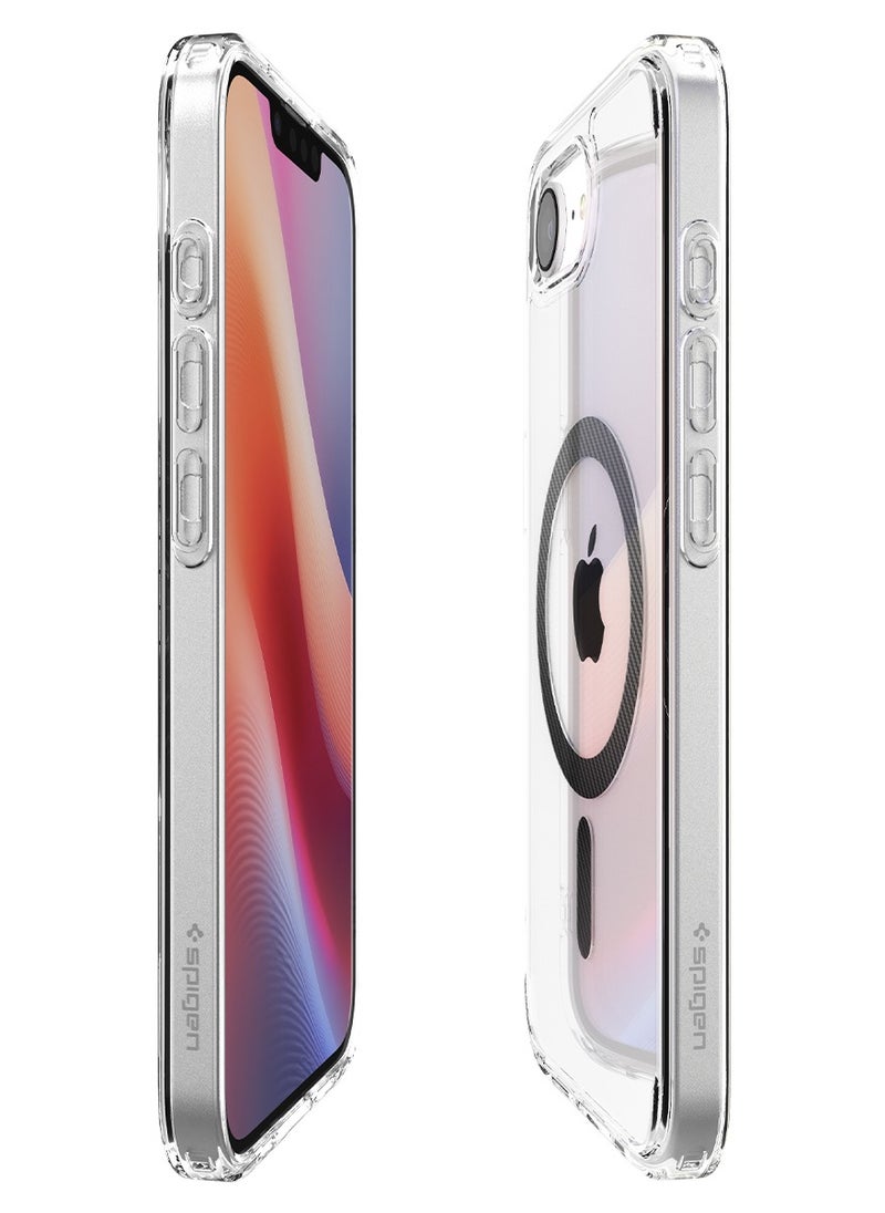 Ultra Hybrid MagFit for iPhone 16E Case Cover with MagSafe (2025) - Clear Carbon Fiber