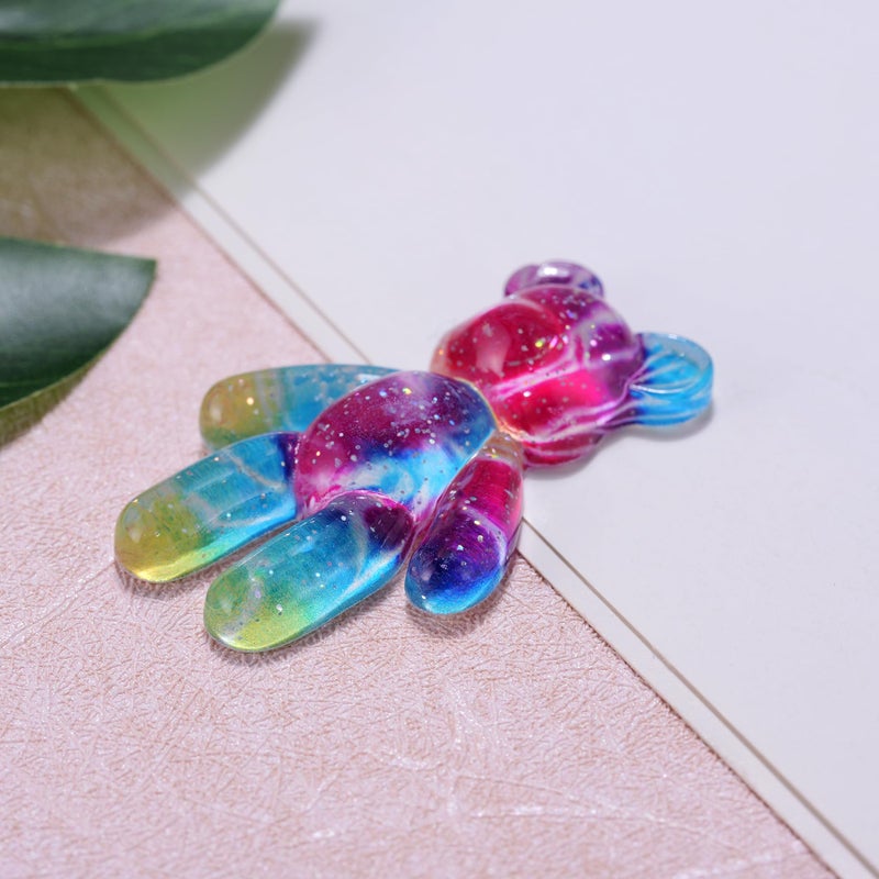 Aesnefe Worry Bear, Pocket Bear Hug, Anxiety Relief Gifts for Men Women, Mental Health Positivity Gift, Stress Relief Gift for Her, Comforting Gifts for Son Daughter Back to School, Rainbow Gradient - Image 3