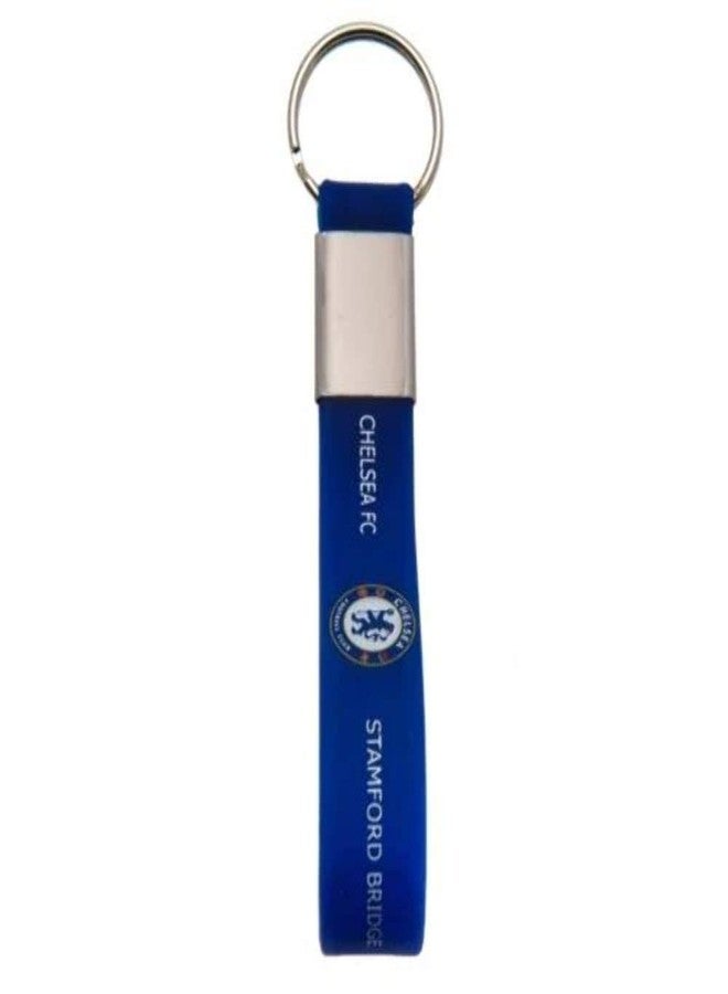 Chelsea FC Silicone Keyring (One Size) (Blue) - Image 2