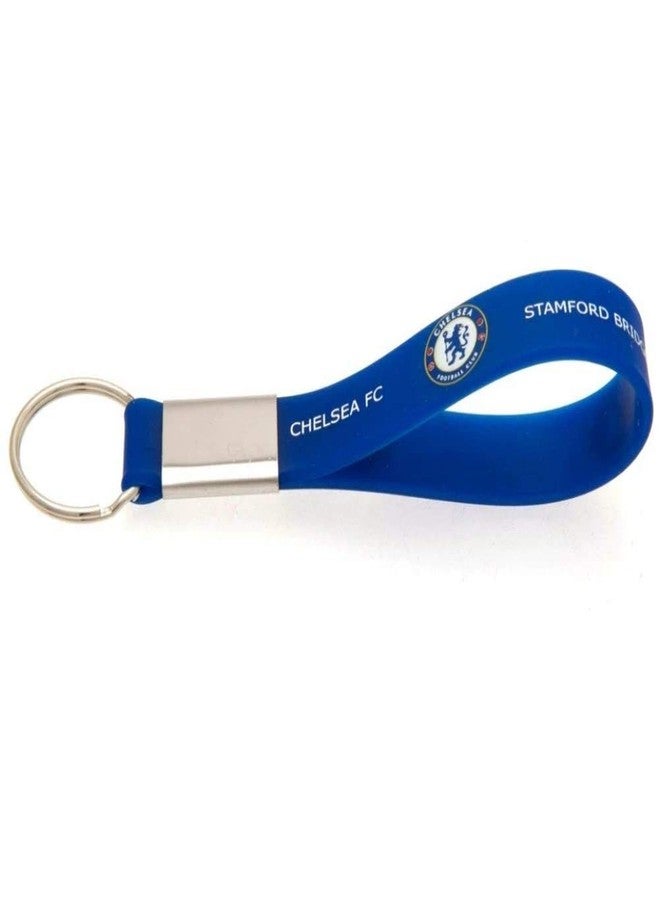 Chelsea FC Silicone Keyring (One Size) (Blue) - Image 3