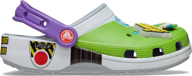 Crocs Kids Toy Story Classic Clogs for Kids – Round Toe Design – Pivot Heel Strap – Thermoplastic Make Blue Grey 6 Big Kid M - Image 5