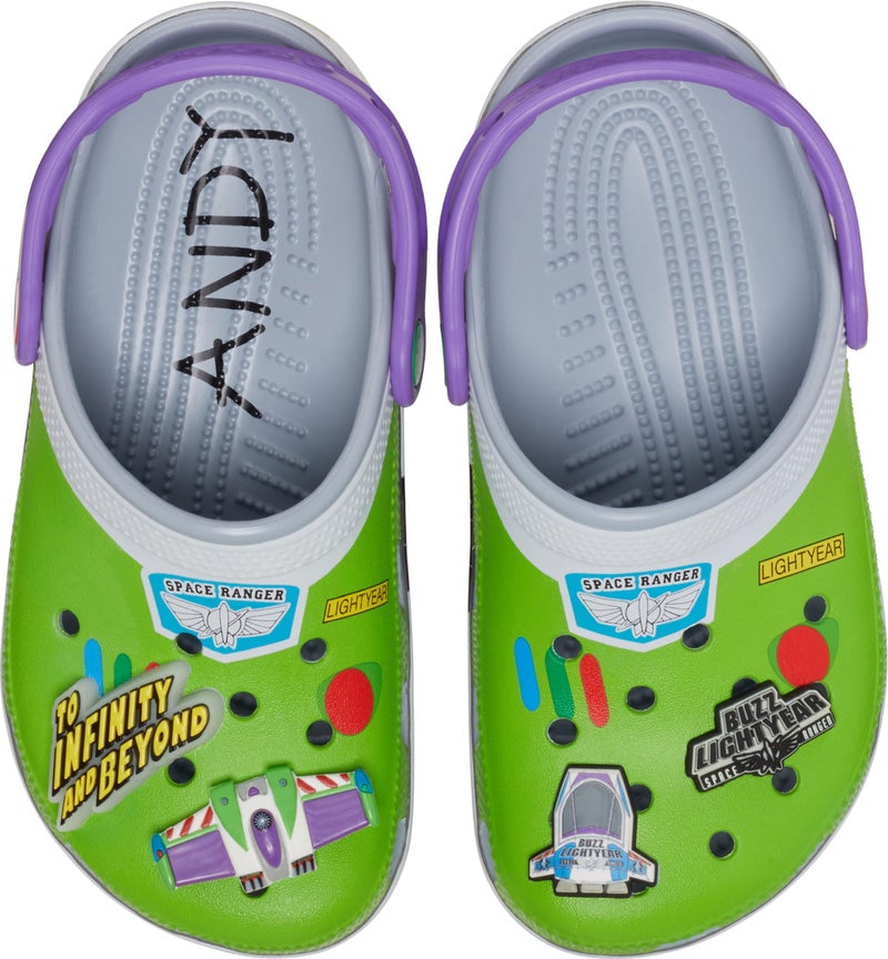 Crocs Kids Toy Story Classic Clogs for Kids – Round Toe Design – Pivot Heel Strap – Thermoplastic Make Blue Grey 6 Big Kid M - Image 4