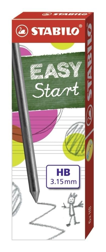 Stabilo EasyErgo 3.15mm 7890/6-HB Refill Leads HB - Image 1
