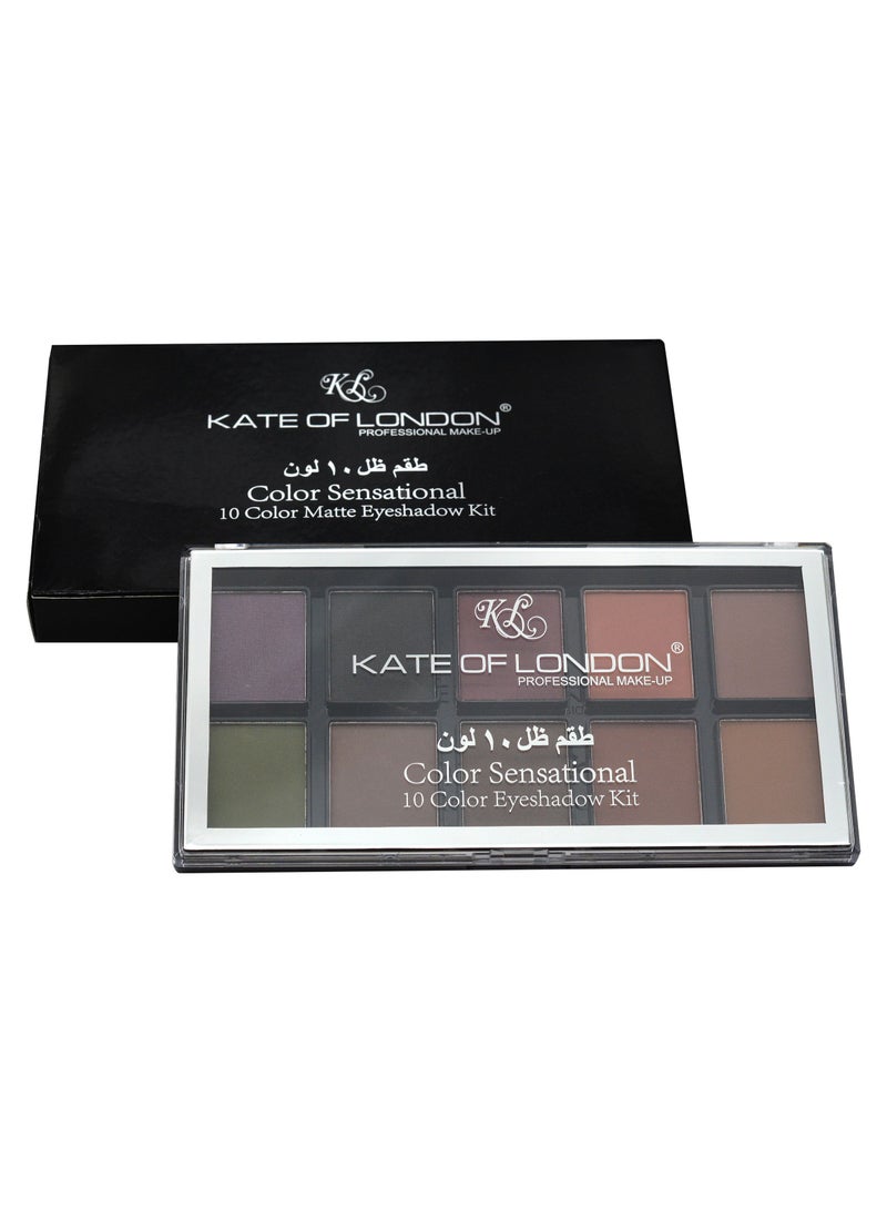 KATE OF LONDON 10 Color Sensational Matte Eyeshadow Kit  - Image 3