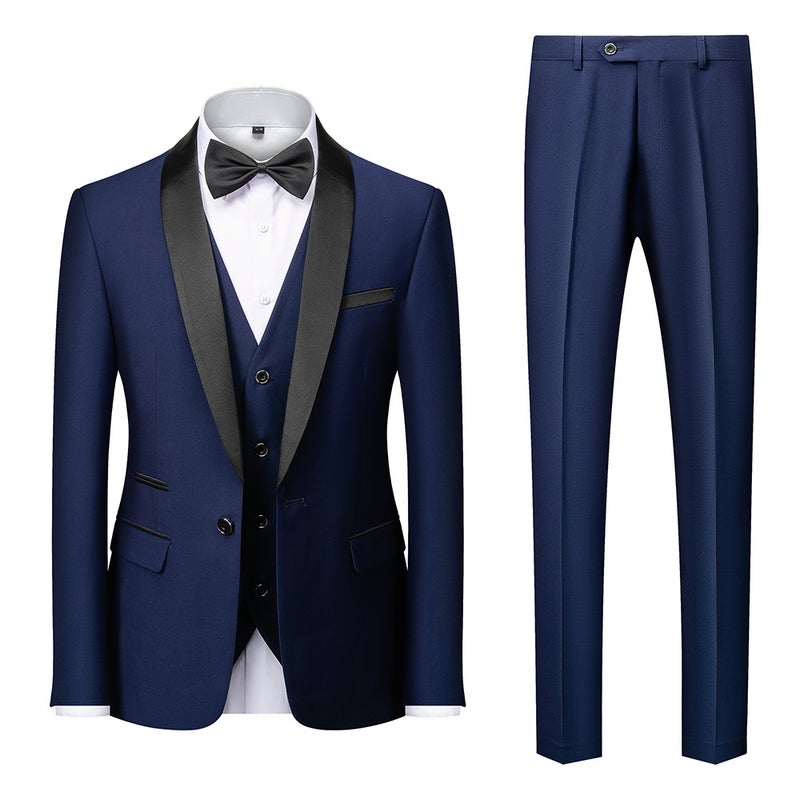 Autumn New Men'S Business Casual Suit Men'S Wedding Groom Dress Hall Slim-Fit Suit Men'S 1976 - Image 2