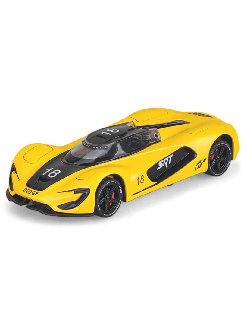 1:32 Dodge SRT Alloy Sports Car Model with Lights and Pull-Back Function Exquisite Decorative Toy - Image 1