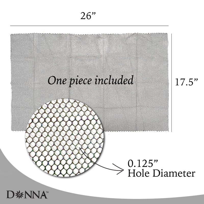 DONNA Deluxe Soft Weaving Net 17.5â€³ Ã— 26â€³ â€“ Triple Helix Structure Hair Net for Sew-in Weave Styles, Soft Texture Fits Scalp Contour, Durable & Flexible Mesh Fabric for Salon and Home Use, Black - Image 3