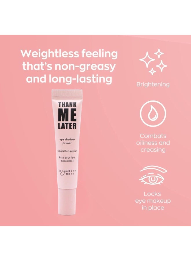 إليزابيث موت Thank Me Later Eye Primer - قاعدة أساسية طويلة الأمد لظلال العيون للأغطية الزيتية والارتداء الخالي من التجاعيد - مضادة من الملوثات وخفيفة الوزن وخالية من القسوة - 10g - Image 3