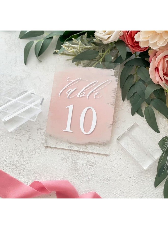 JINMURY 20 Pack 3" Clear Acrylic Sign Holder- 1/8" (3mm) Slot Acrylic Sign Stand for Display Acrylic Table Numbers Wedding Signage, Perfect to Hold up 1/8" Thick Acrylic Sheets Acrylic Table Signs - Image 5