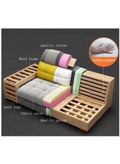 Comfynest U Shaped Corner Sofa Wood Frame High Density Cushions  - Image 2