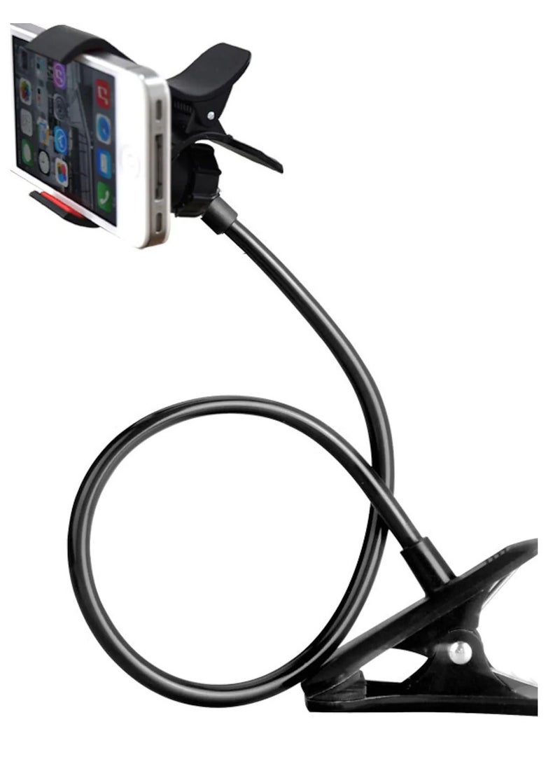 Universal Phone Holder Bed Gooseneck Mount - Cell Phone Clamp Clip for Desk, Flexible Lazy Long Arm Headboard Bedside, Overhead Mount Stand, Compatible with 1Phone 13 12 11 Pro Xs Max Mini - Image 3