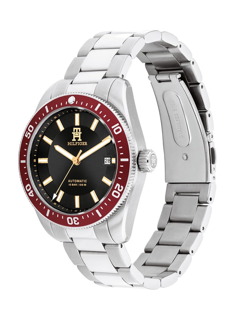 TOMMY HILFIGER ساعة تومmy هيلفيغر الدائرية التناظرية للرجال بعلبة سوداء - 1792154 - Image 1