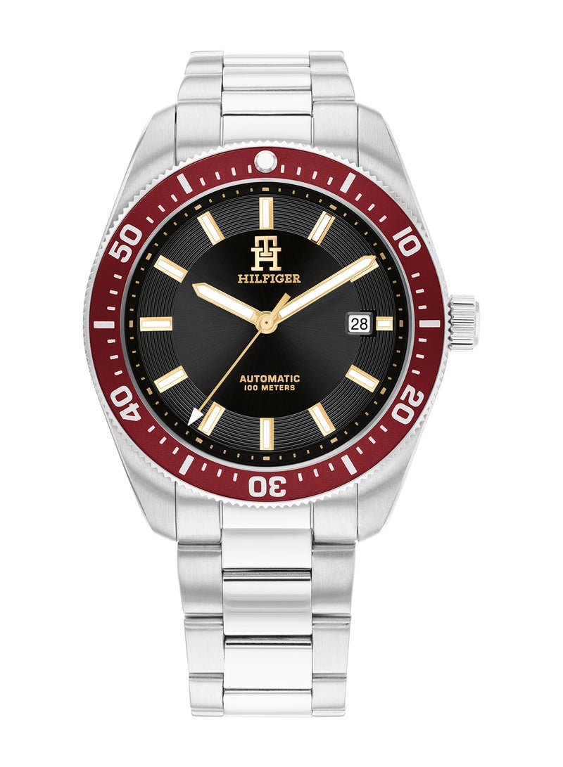 TOMMY HILFIGER ساعة تومmy هيلفيغر الدائرية التناظرية للرجال بعلبة سوداء - 1792154 - Image 2