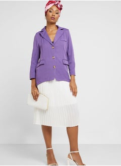 Khizana Single Breasted Lapel Blazer  - Image 4