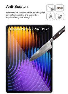 NAFCO Xiaomi Pad 7 / Xiaomi Pad 7 Pro 11.2 inch empered Glass Screen Protector – High Transparency, Delicate Touch, Anti-Explosion, Smooth Arc Edges, Easy Installation, Screen Protector for Xiaomi Pad 7 / Xiaomi Pad 7 Pro 11.2 inch  - Image 2