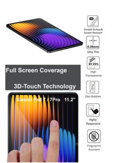 NAFCO Xiaomi Pad 7 / Xiaomi Pad 7 Pro 11.2 inch empered Glass Screen Protector – High Transparency, Delicate Touch, Anti-Explosion, Smooth Arc Edges, Easy Installation, Screen Protector for Xiaomi Pad 7 / Xiaomi Pad 7 Pro 11.2 inch  - Image 4