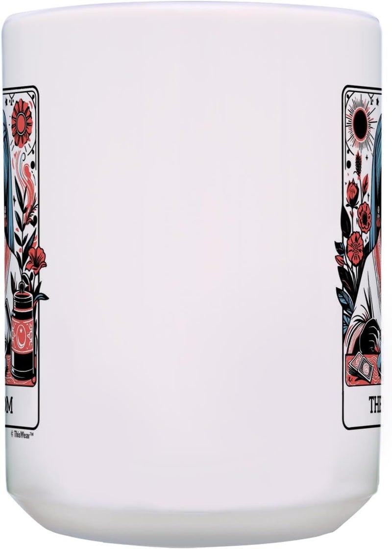 ThisWear Halloween Coffee Mug Mom in Classic Tarot Card Style 2 Pack 15oz Ceramic Coffee Mug Set - Image 4